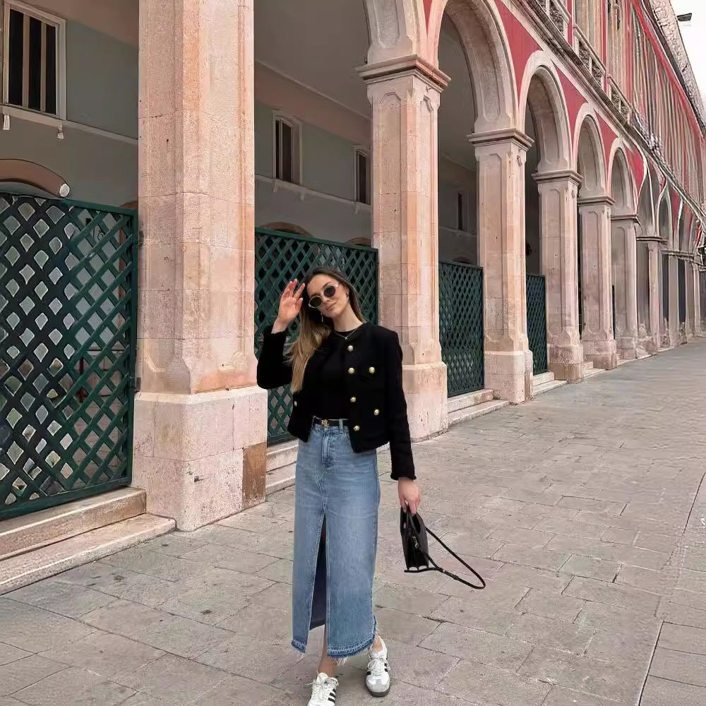 Classic Tweed Cropped Jacket