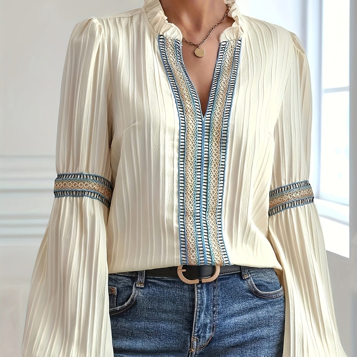 Lantern Sleeve Blouse