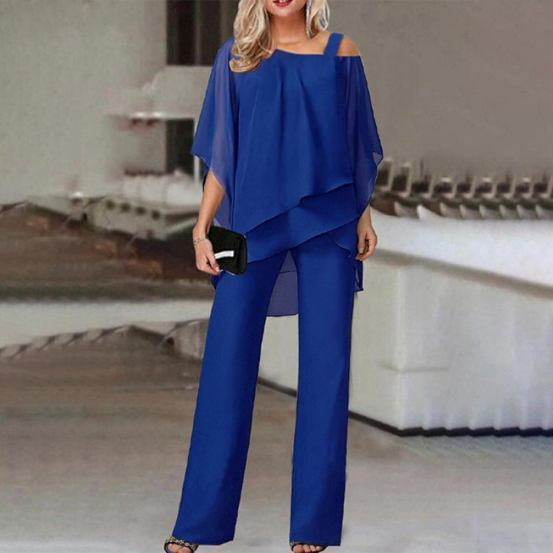 Elegant Two-Piece Pant Set