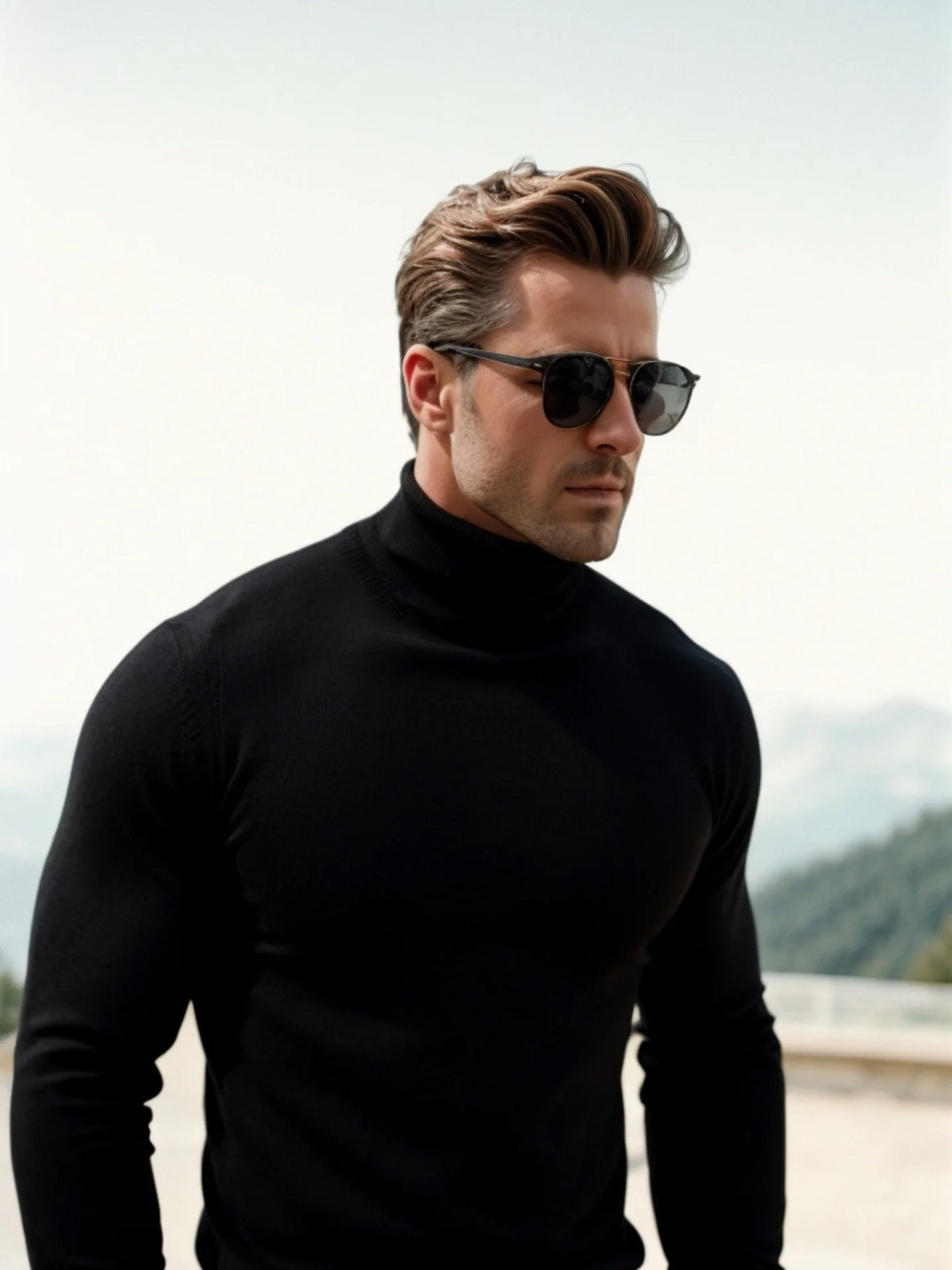 Men’s Classic Turtleneck Sweater